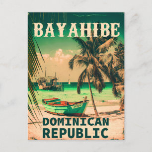 Bayahibe Dominican Republic - Retro Vintage 60s Postcard