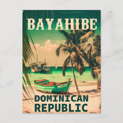 Bayahibe Dominican Republic _ Retro Vintage 60s Postcard