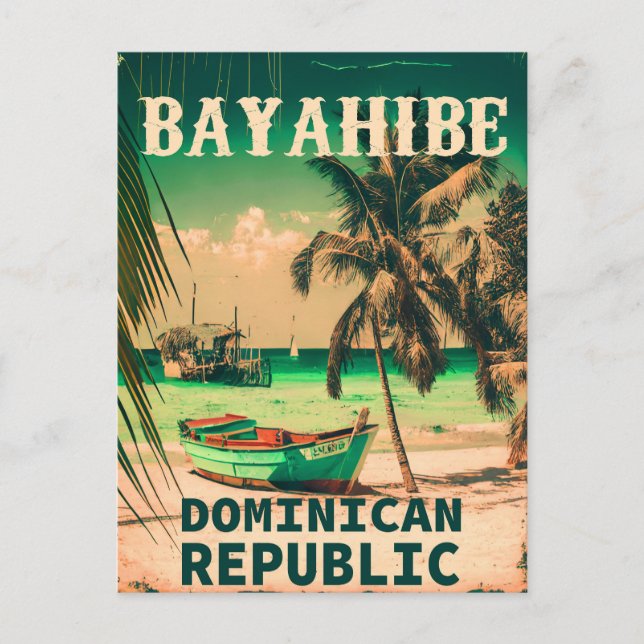 Bayahibe Dominican Republic - Retro Vintage 60s Postcard (Front)