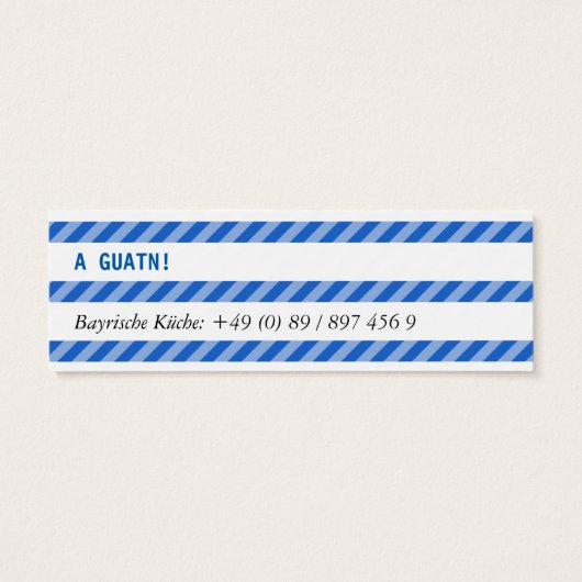 Bayerische Mini Karten (Back)