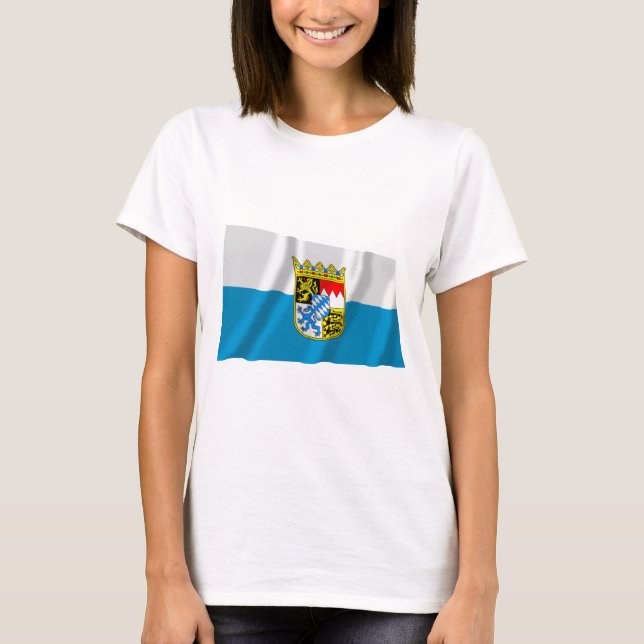 Bayern / Bavaria Flag with Arms T-Shirt (Front)