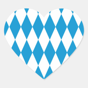 Bayern Bavaria Oktoberfest Heart Sticker