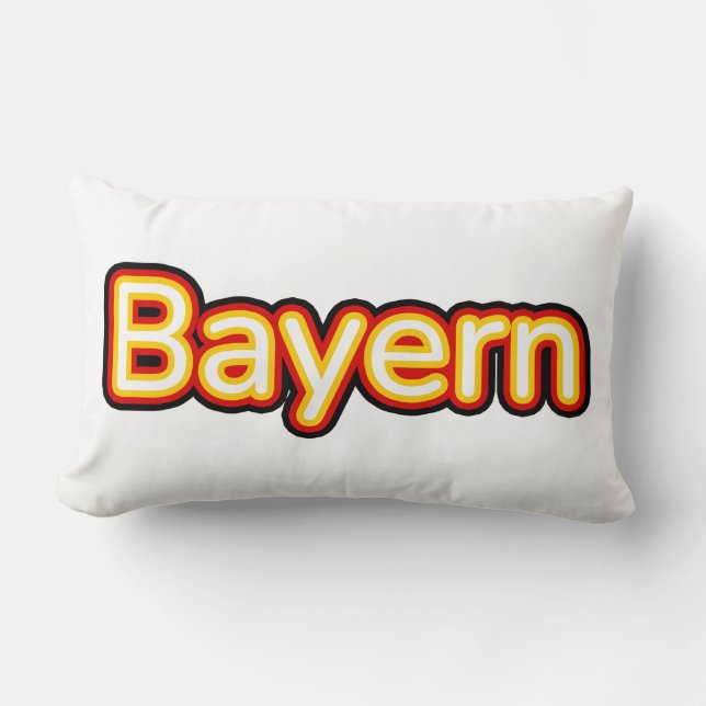 Bayern Deutschland Germany Lumbar Pillow (Front)