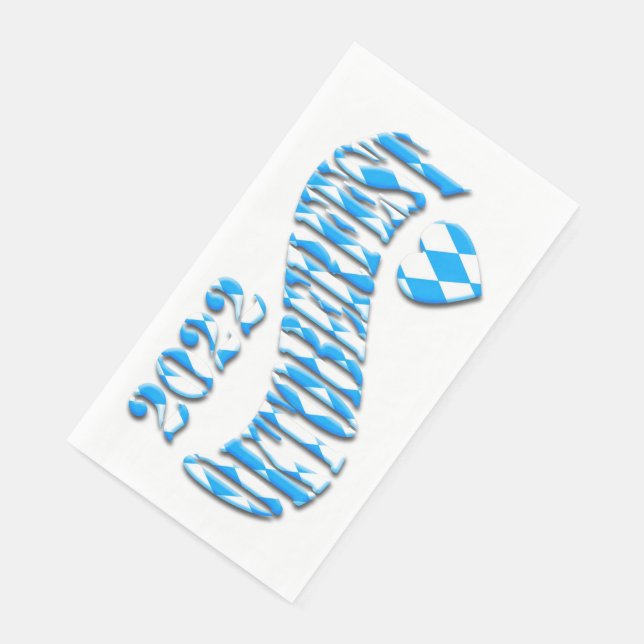Bayern German Beer Festival Logo Oktoberfest 2022  Paper Guest Towels (Corner)