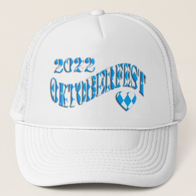 Bayern German Beer Festival Oktoberfest 2022 Trucker Hat (Front)