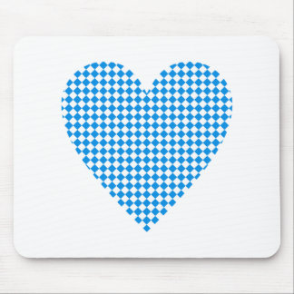 Bayern Herz Rauten Bavaria heart diamonds Mouse Pad