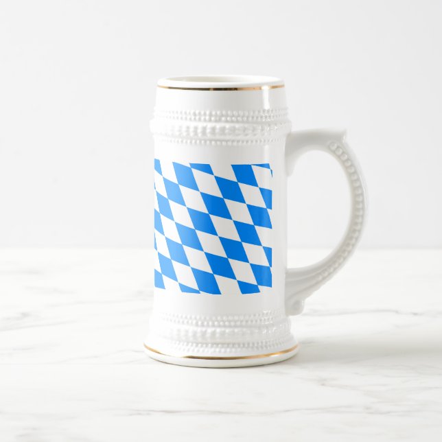Bayern Rauten Fahne Beer Stein (Right)