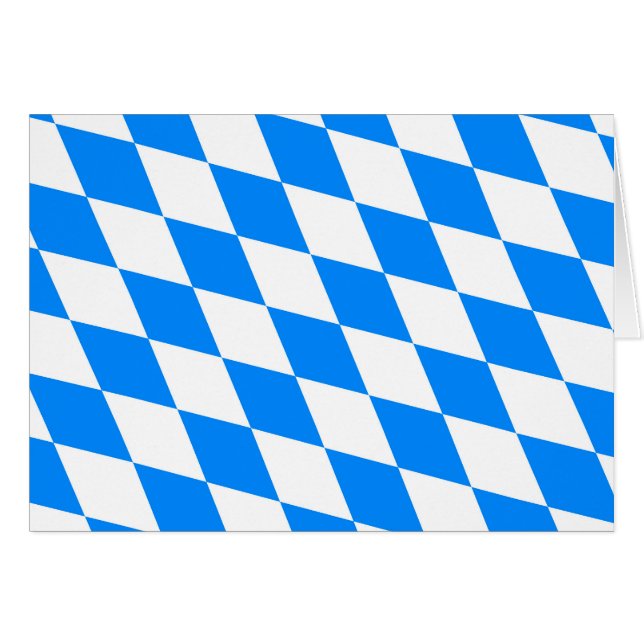 Bayern Rauten Fahne Cards (Front Horizontal)