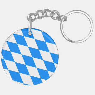 Bayern Rauten Fahne Keychain