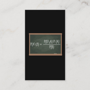 Bayes Theorem Probability Theory Data Science Business Card