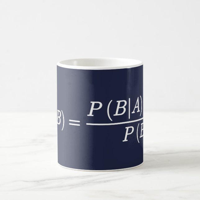 Bayes Theorem Statistics Data Science Gift Coffee Mug (Center)