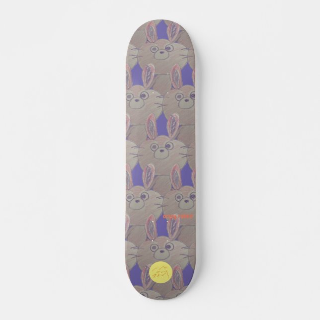 Bayesian Skate-pastel-Series Crazy rabbit Skateboard (Front)