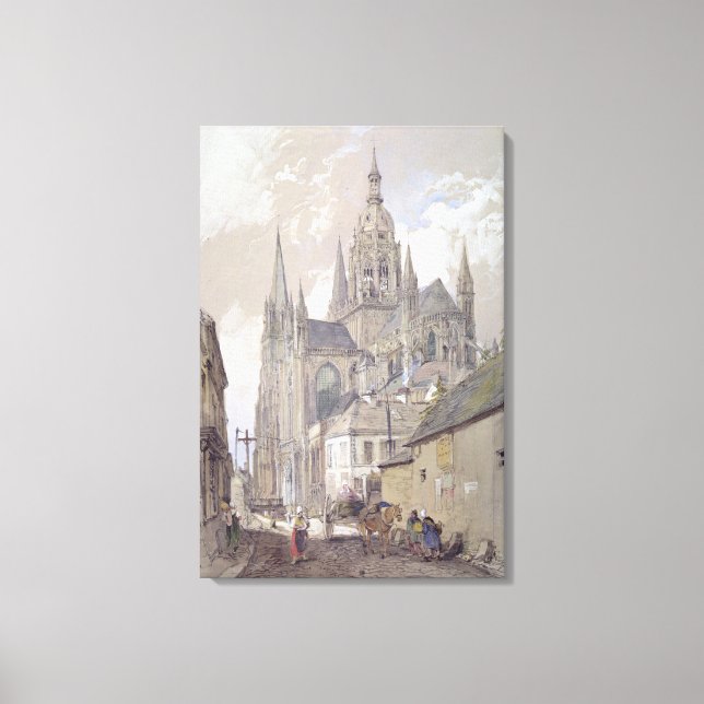 Bayeux Cathedral, View from the South East Canvas Print (Front)