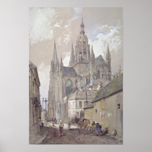 Bayeux Cathedral, View from the South East Poster