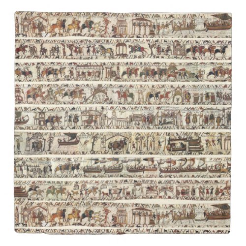 BAYEUX TAPESTRY 1066 Battle of Hastings Duvet Cover