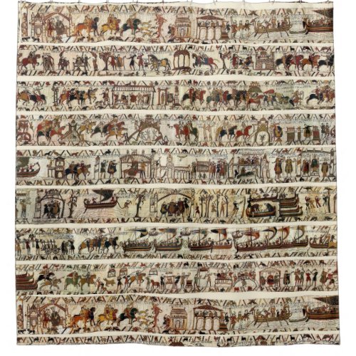 BAYEUX TAPESTRY 1066 Battle of Hastings Shower Curtain