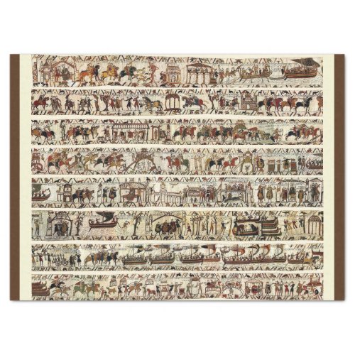 BAYEUX TAPESTRY 1066 Battle of Hastings Tissue Paper
