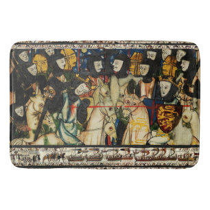 BAYEUX TAPESTRY 1066 Death of King Harold Bath Mat