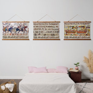 BAYEUX TAPESTRY 1066 NORMAN KNIGHTS AND ARCHERS