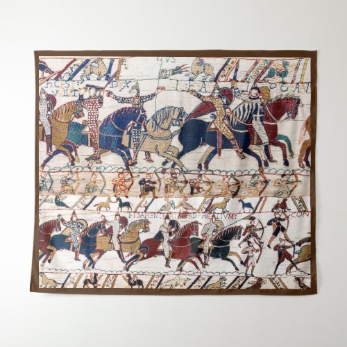 BAYEUX TAPESTRY 1066 NORMAN KNIGHTS AND ARCHERS