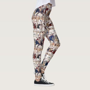 Bayeux Tapestry 1066 Norman Knights And Archers  Leggings by bulgan_lumini at Zazzle