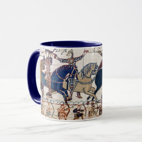 BAYEUX TAPESTRY 1066 NORMAN KNIGHTS AND ARCHERS MUG