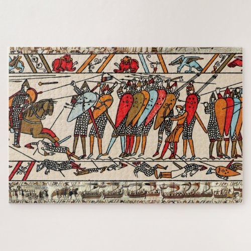 BAYEUX TAPESTRY BATTLE OF HASTINGS NORMAN KNIGHTS  JIGSAW PUZZLE