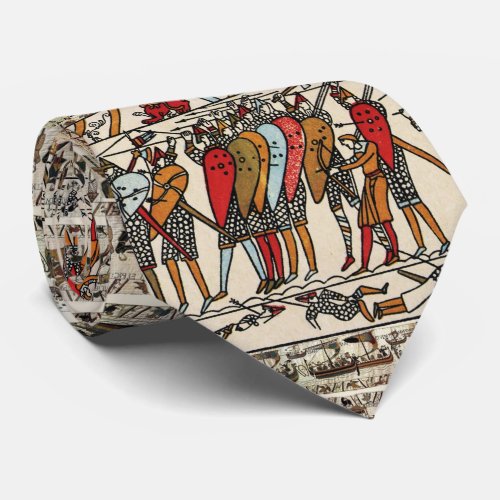 BAYEUX TAPESTRY BATTLE OF HASTINGS NORMAN KNIGHTS  NECK TIE