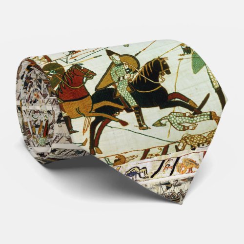 BAYEUX TAPESTRY BATTLE OF HASTINGS NORMAN KNIGHTS  NECK TIE