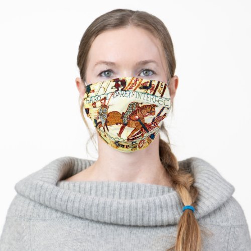 Bayeux Tapestry Death of Harold Adult Cloth Face Mask
