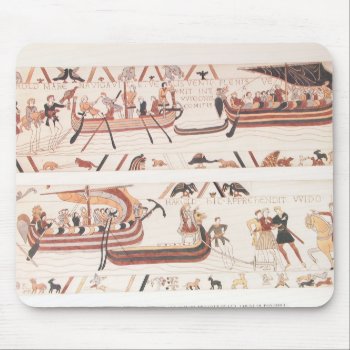 Bayeux Tapestry Detail - Ships Mousepad by Wandwood at Zazzle