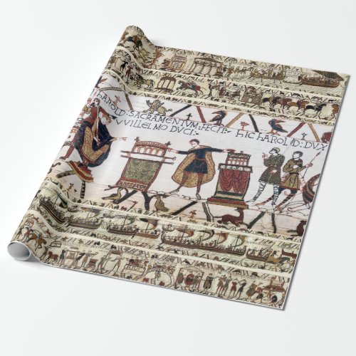 BAYEUX TAPESTRY Harold Made an Oath on Holy Relics Wrapping Paper