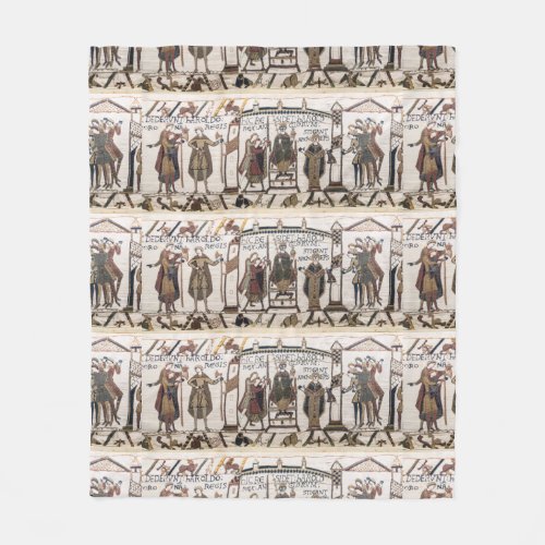 Bayeux Tapestry _ King Harold Coronation Fleece Blanket