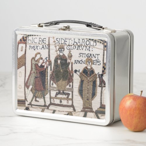 Bayeux Tapestry _ King Harold Coronation Metal Lunch Box