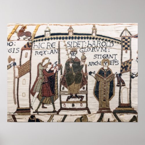 Bayeux Tapestry _ King Harold Coronation Poster