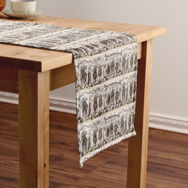 Bayeux Tapestry - King Harold Coronation Short Table Runner (In Situ)