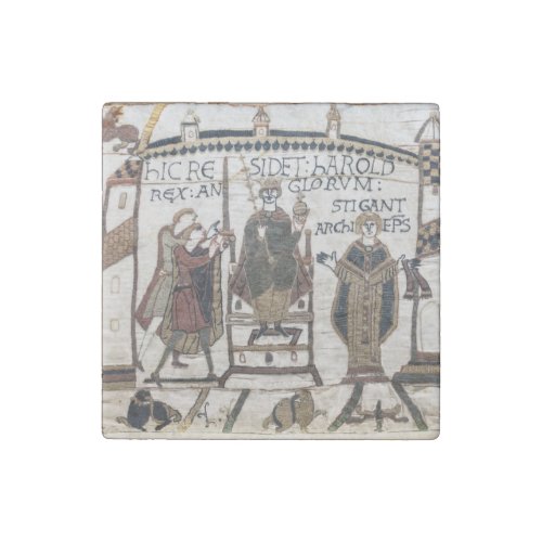 Bayeux Tapestry _ King Harold Coronation Stone Magnet