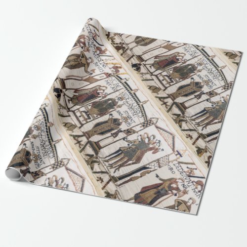 Bayeux Tapestry _ King Harold Coronation Wrapping Paper
