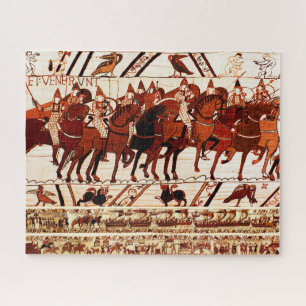 BAYEUX TAPESTRY NORMAN ARMY, KNIGHTS HORSEBACK JI JIGSAW PUZZLE