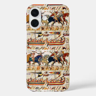 BAYEUX TAPESTRY,NORMAN KNIGHTS,ARCHERS,VIKING SHIP iPhone 16 CASE
