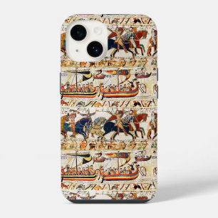 BAYEUX TAPESTRY,NORMAN KNIGHTS,ARCHERS,VIKING SHIP iPhone 14 CASE
