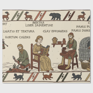 bayeux tapestry parody wrapping paper