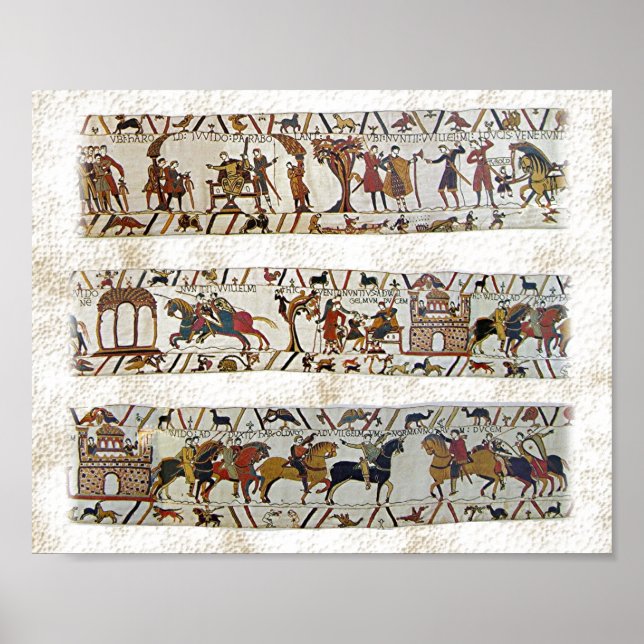 Bayeux Tapestry Scene Poster (Front)