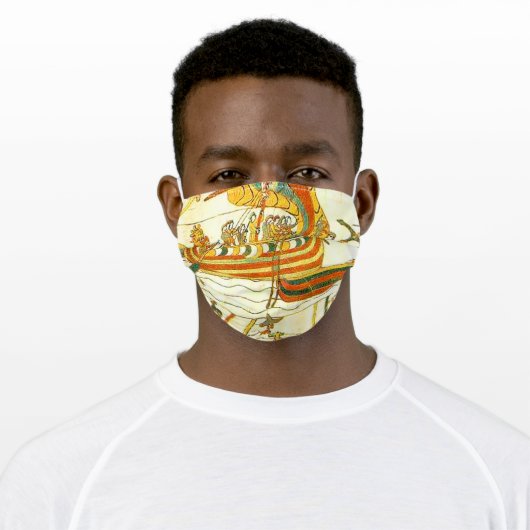 Bayeux Tapestry Viking Longship Adult Cloth Face Mask (Worn)