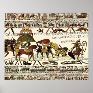 BAYEUX TAPESTRY William at Mont Saint-Michel  Poster