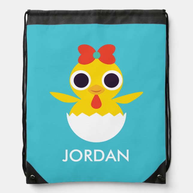 Bayla the Chick Drawstring Bag (Front)