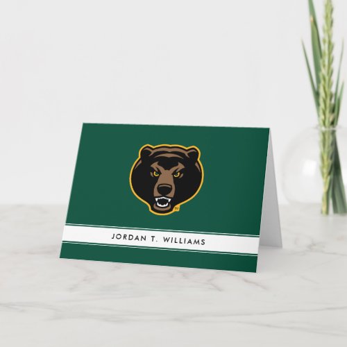 Baylor Bear Logo Card