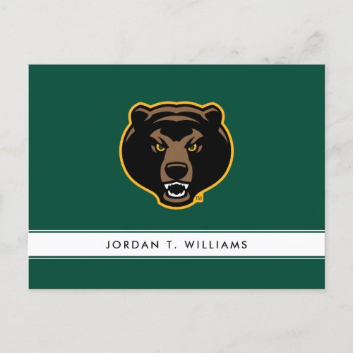 Baylor Bear Logo Invitation Postcard