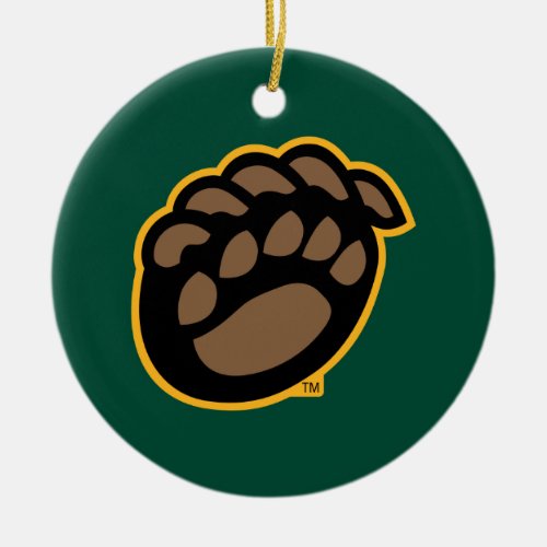 Baylor Bear Paw Ceramic Ornament