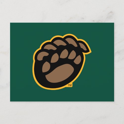 Baylor Bear Paw Invitation Postcard